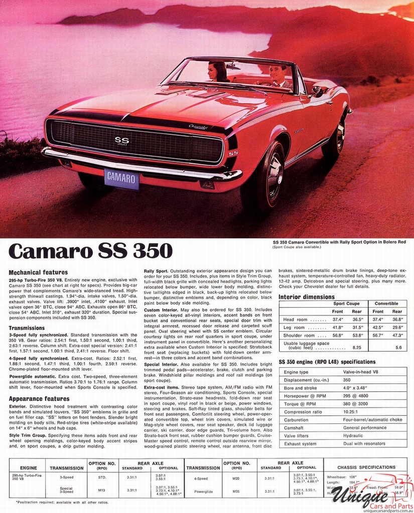 1967 Chevrolet Super Sports Brochure Page 1